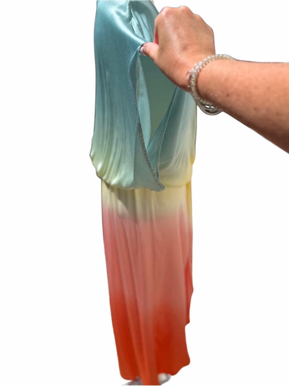 Young Fabulous & Broke Ombré Tie-Dye Siren Maxi Dress Women’s Size M - Picture 4 of 12